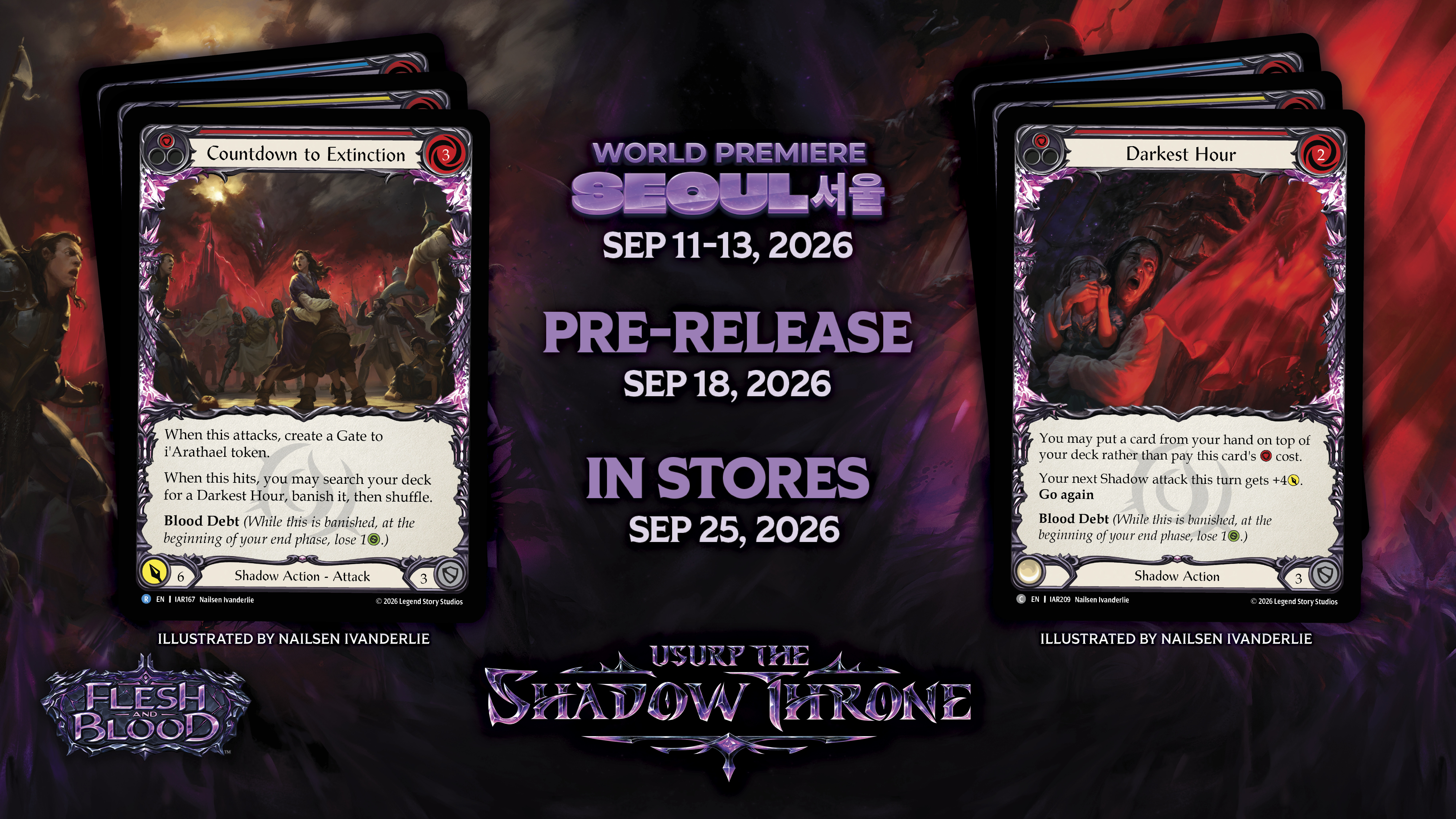 Countdown to Extinction and Darkest Hour, from Usurp the Shadow Throne